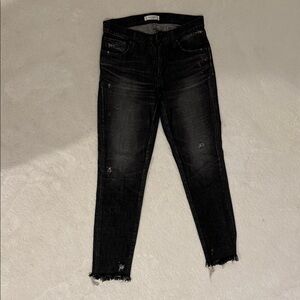 Moussy Charcoal Ankle Jeans